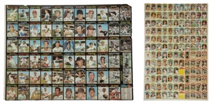 1970s Topps Baseball Uncut Sheet Collection (2)     